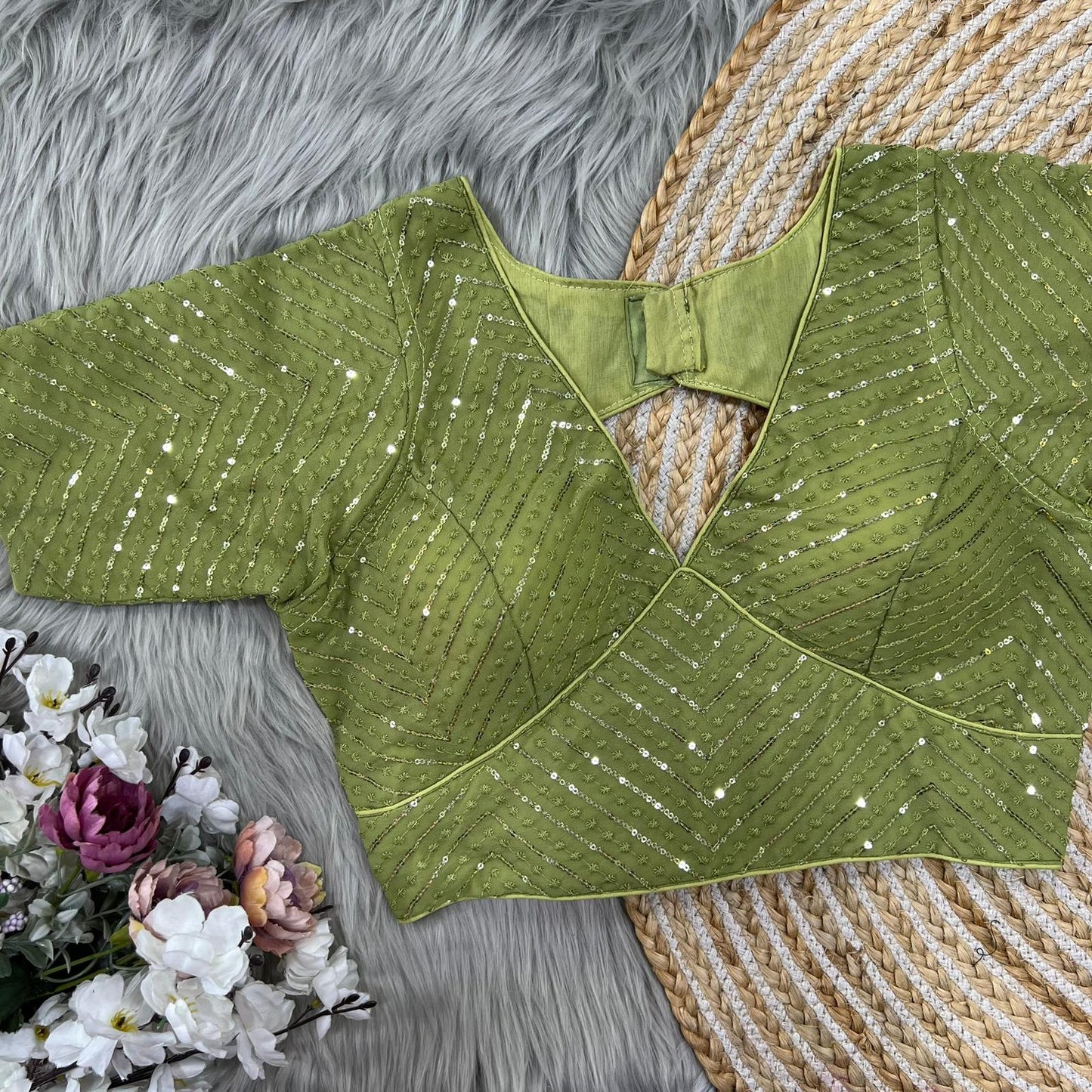 Navratri Special Pista Blouse