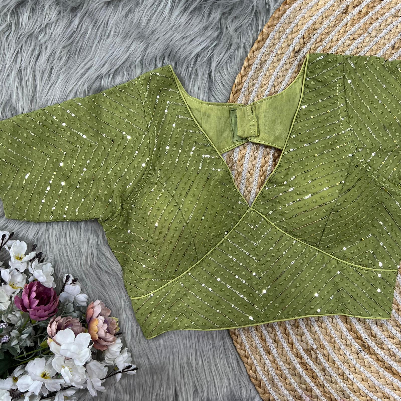 Navratri Special Pista Blouse