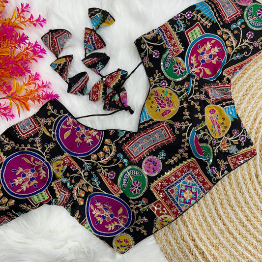 Simple Chaniya Choli For Work Blouse