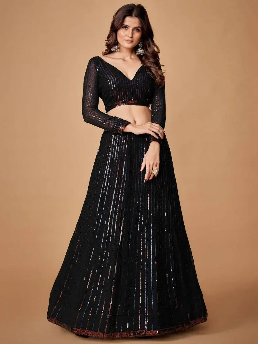 sequins wotk lehenga choli in canada