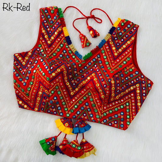 Red Blouse For Navaratri Chaniya Choli