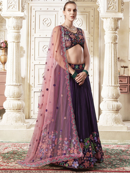 Purple Lehenga for Women