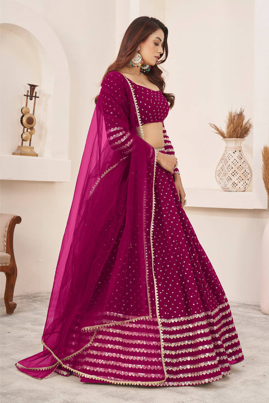 Pink lehenga choli for wedding with price