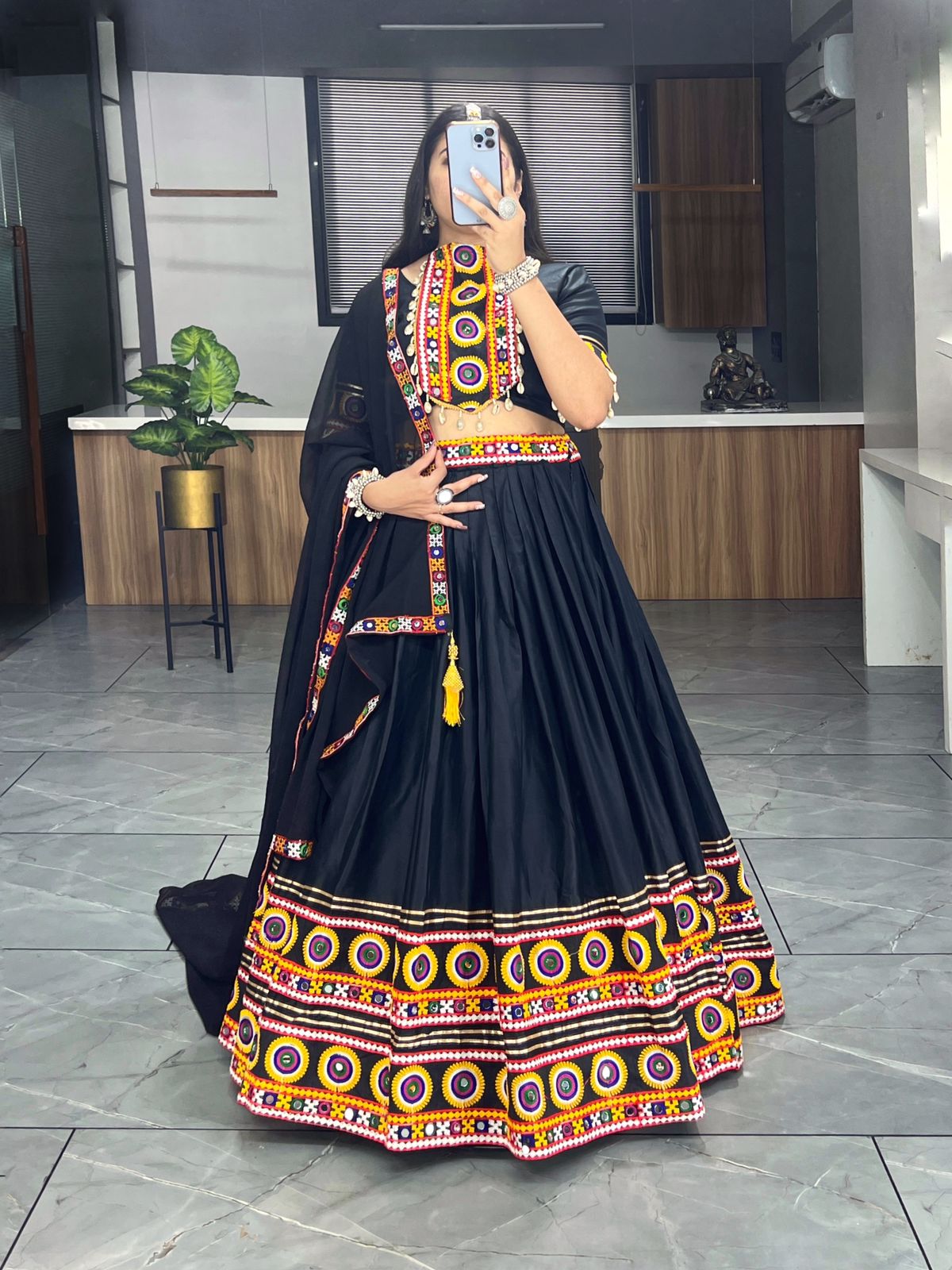 Black chaniya choli for navratri with price