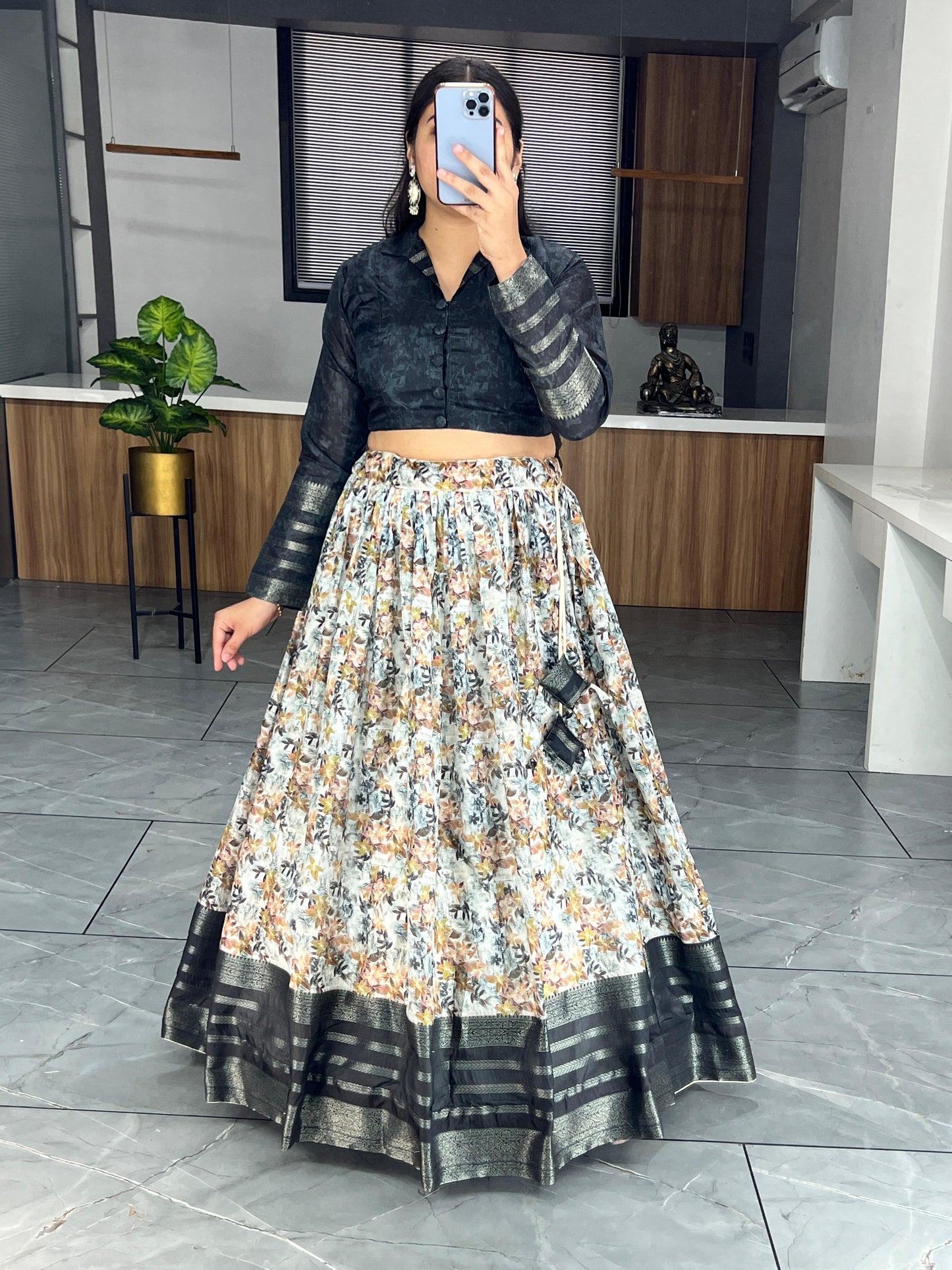 Black lehenga for wedding