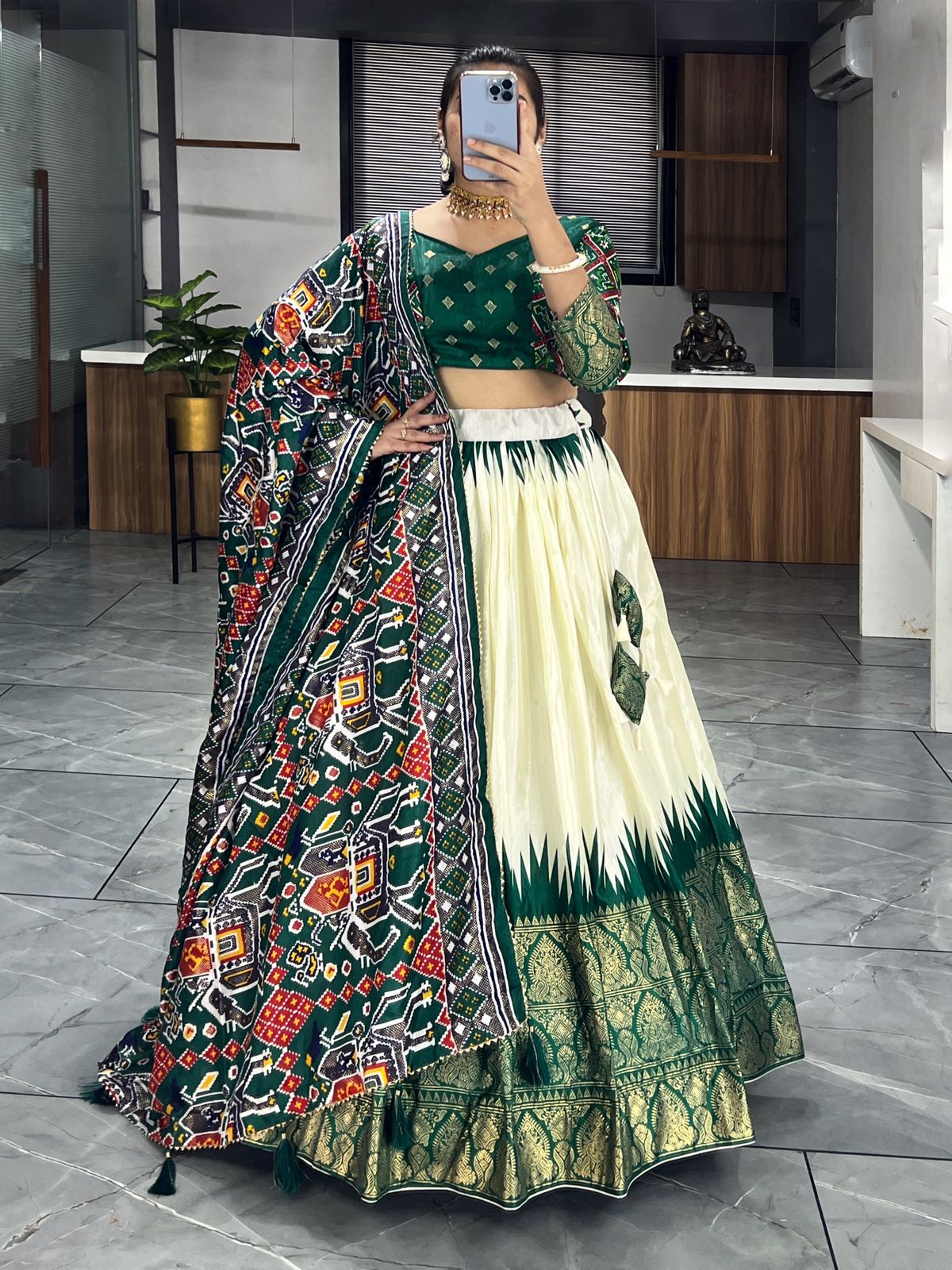 Green Sharara Set for Mehndi images
