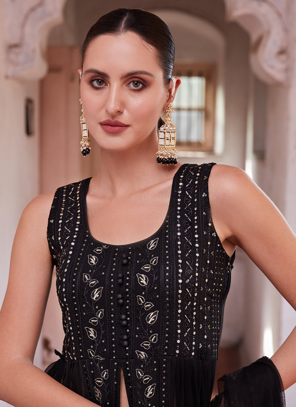 Georgette Gown Party Wear