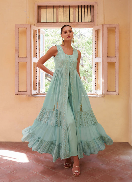 Rama color georgette gown for women online