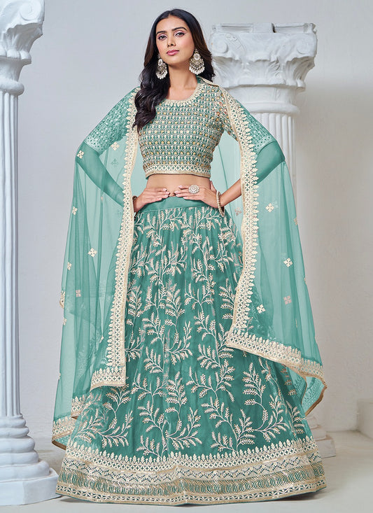 Rama Green Lehenga Bridal