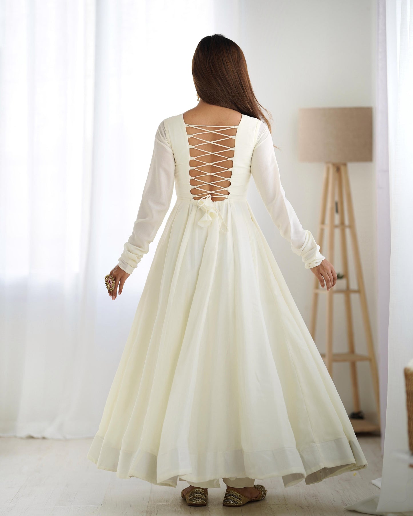 Purple color vichitra silk gown design look usa uk canada