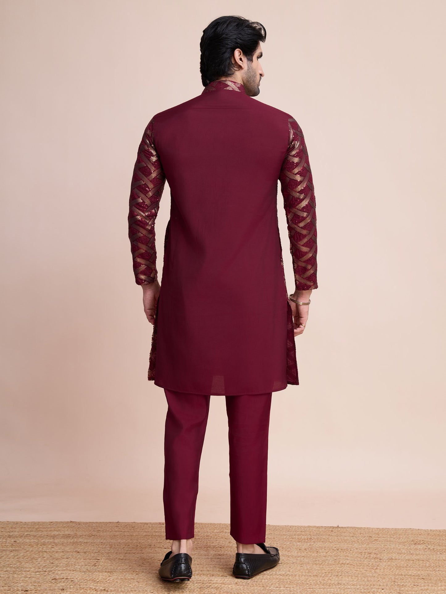 maroon mens kurta usa