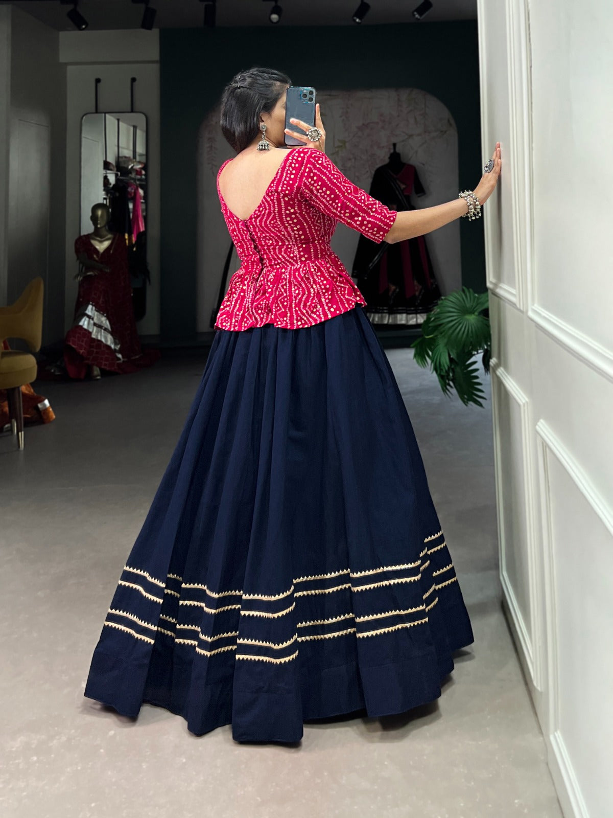 Blue Chaniya Choli for Navratri