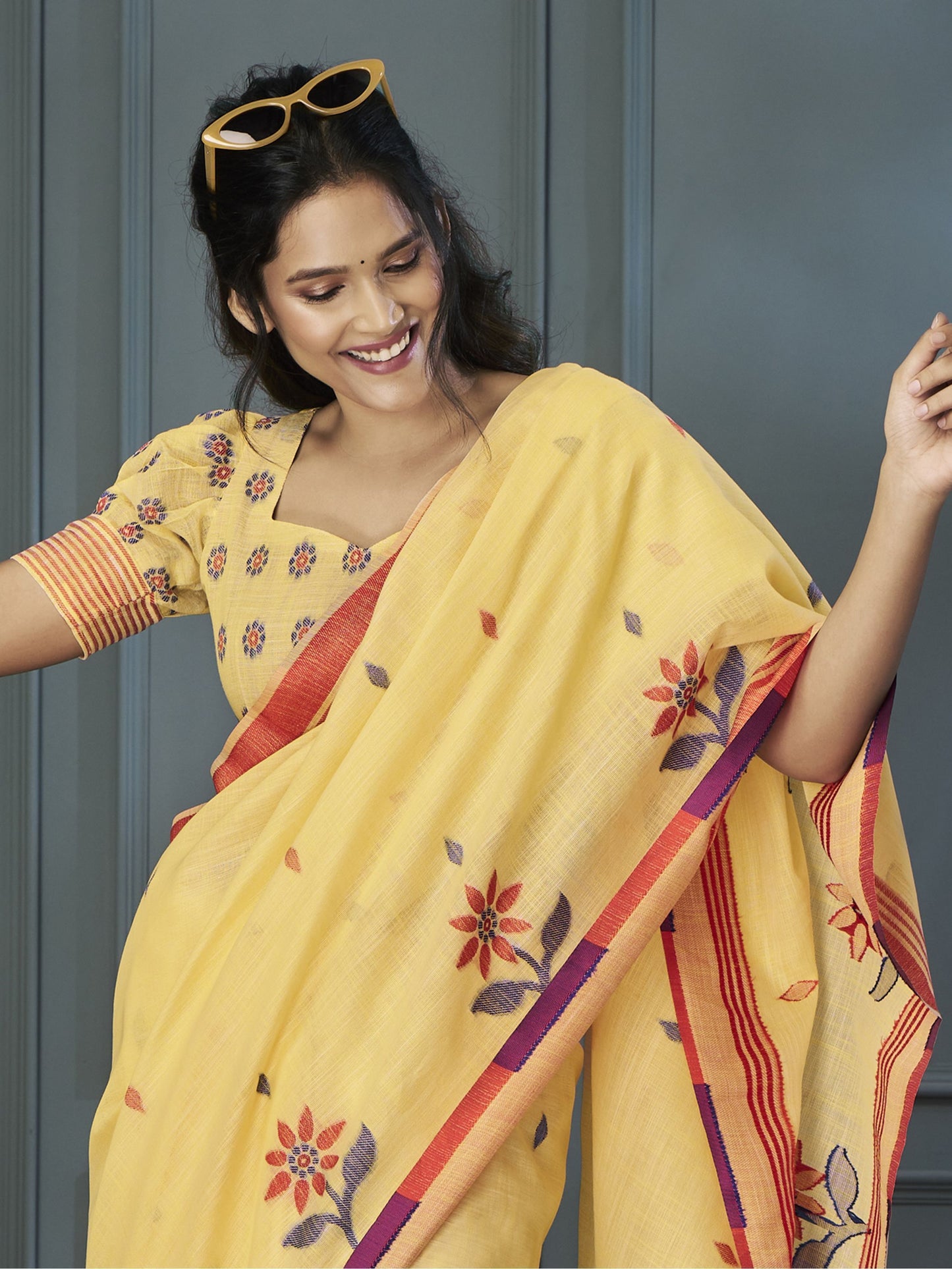 simple Saree for wedding guest with price
