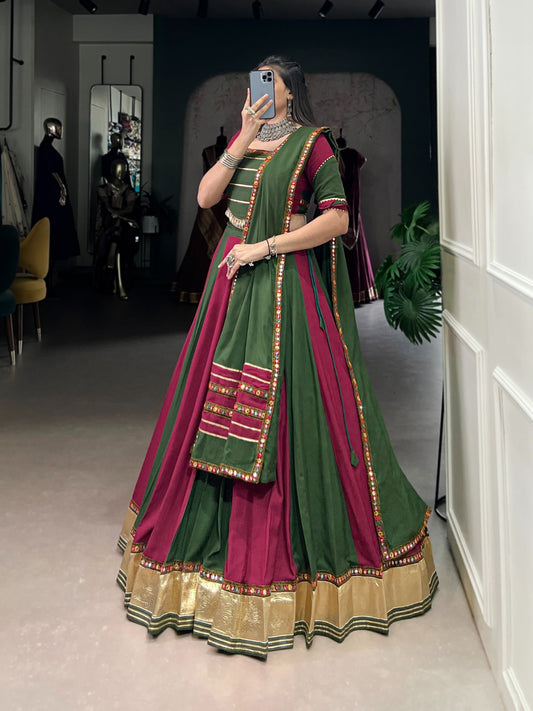Maroon color rayon lehenga choli