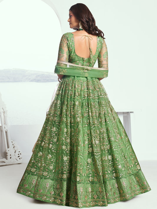 Green Lehenga Choli