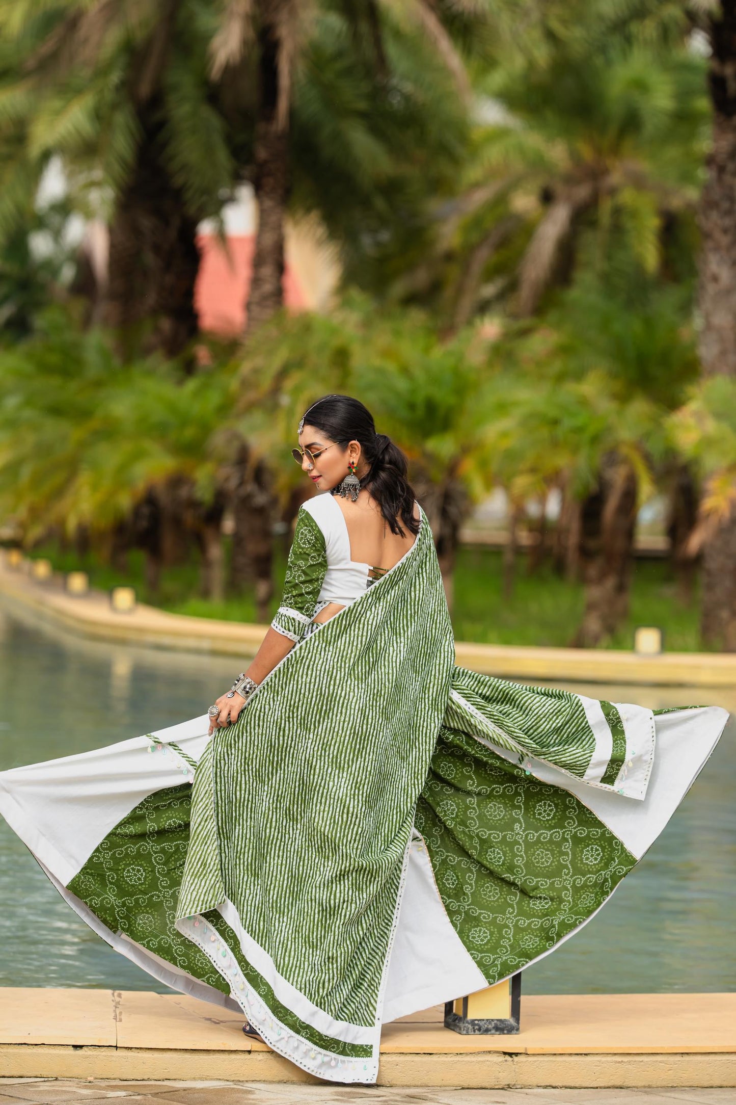Simple chaniya choli for Navratri