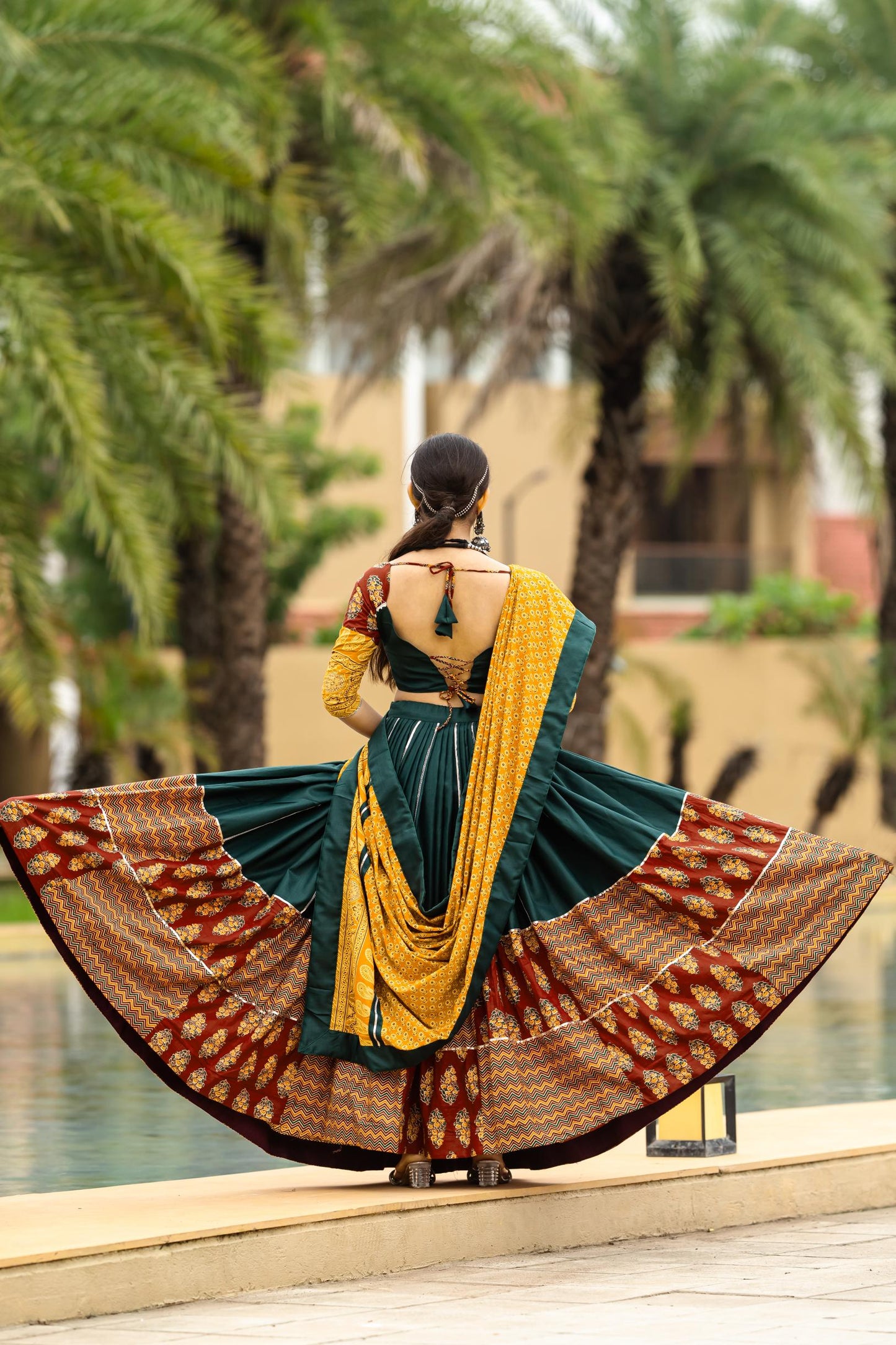 Green Chaniya Choli for Navratri
