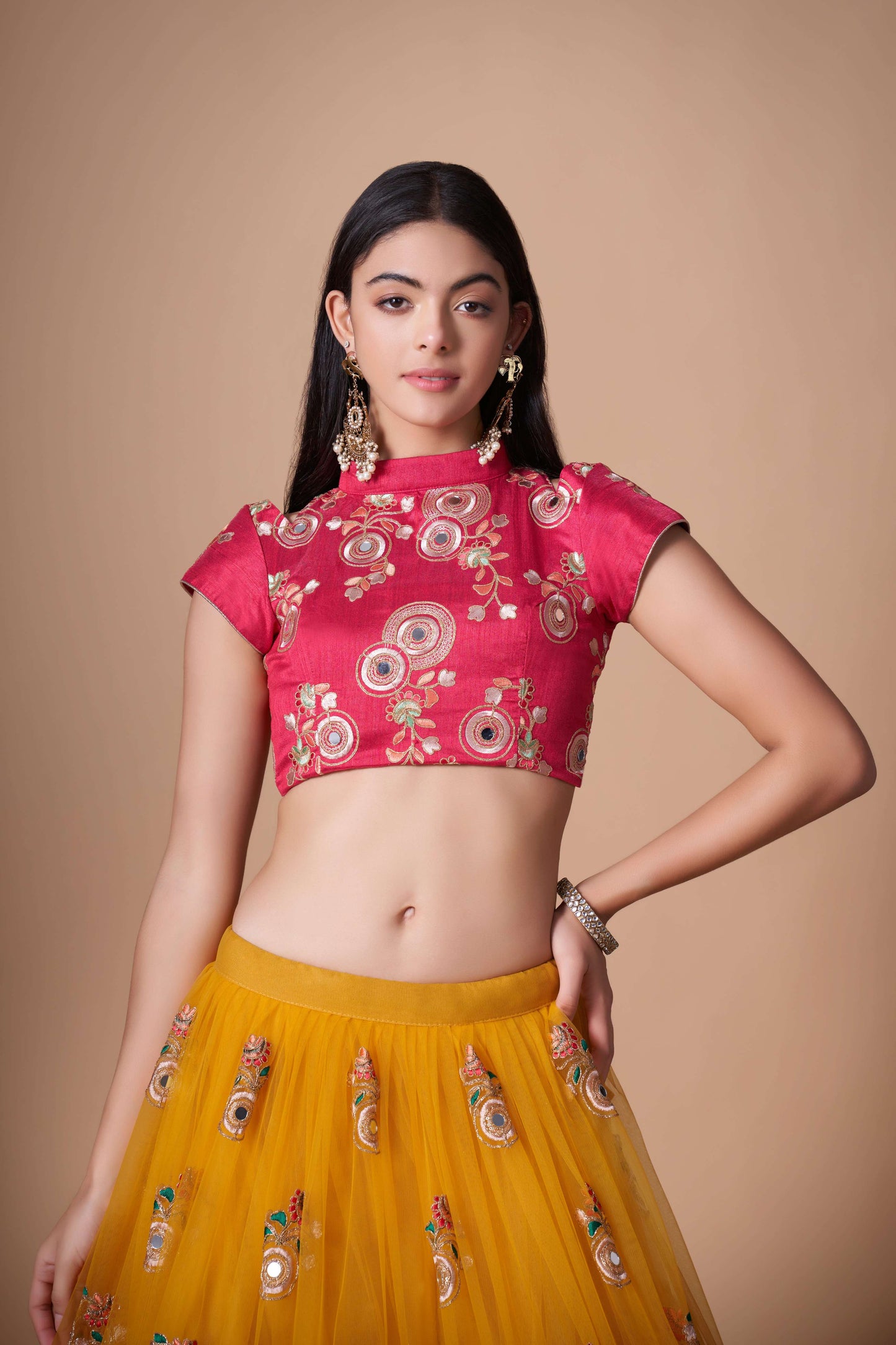 Designer Yellow Lehenga Choli With Dupatta for Haldi Ceremony