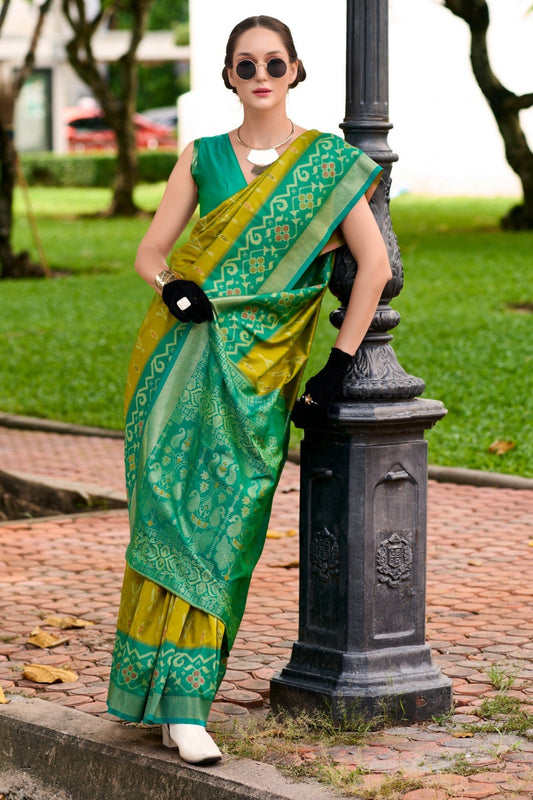 Mustard silk saree for women price