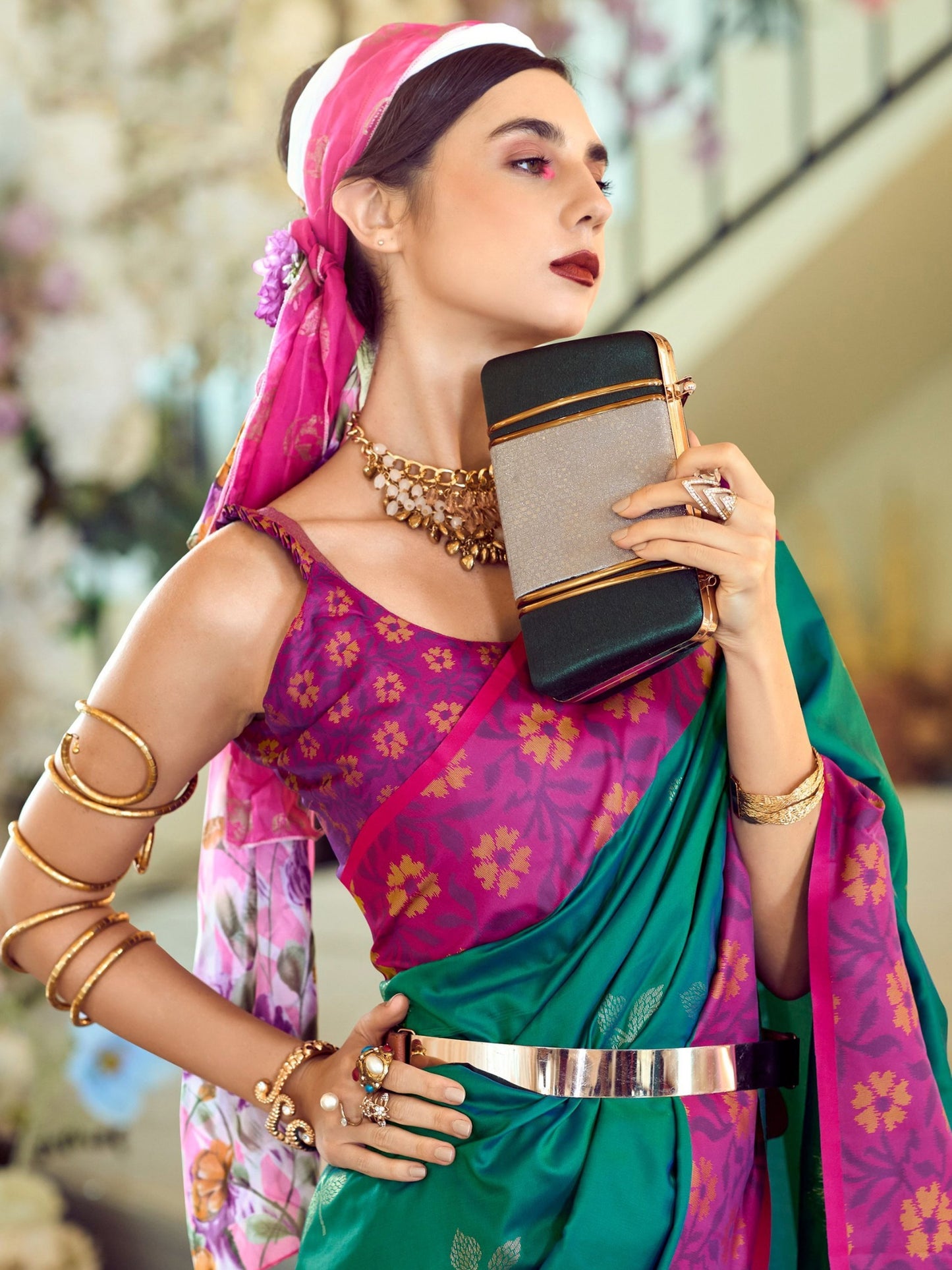 Wedding wear soft silk saree online shopping