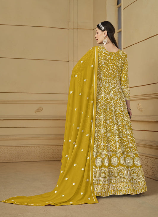 Yellow Gown for Haldi
