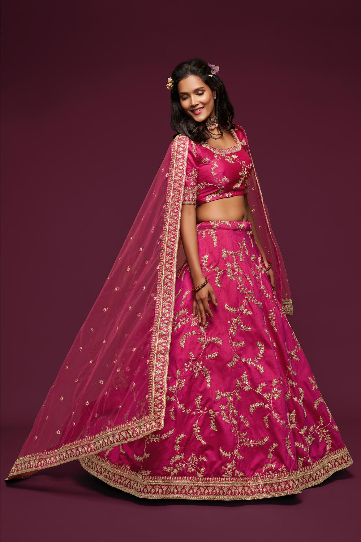 Rani Pink Bridal Lehenga