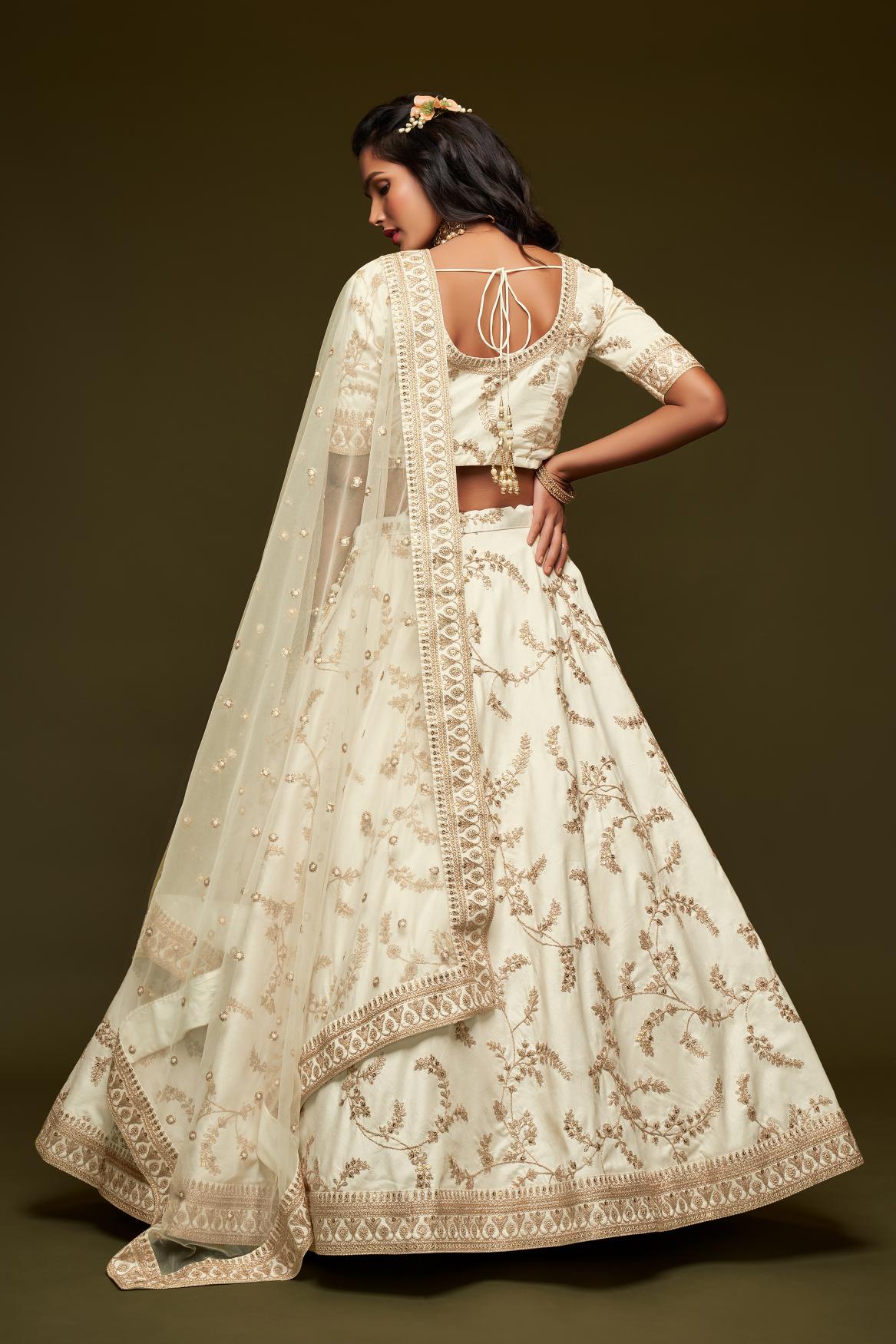 Timeless White Lehenga Choli