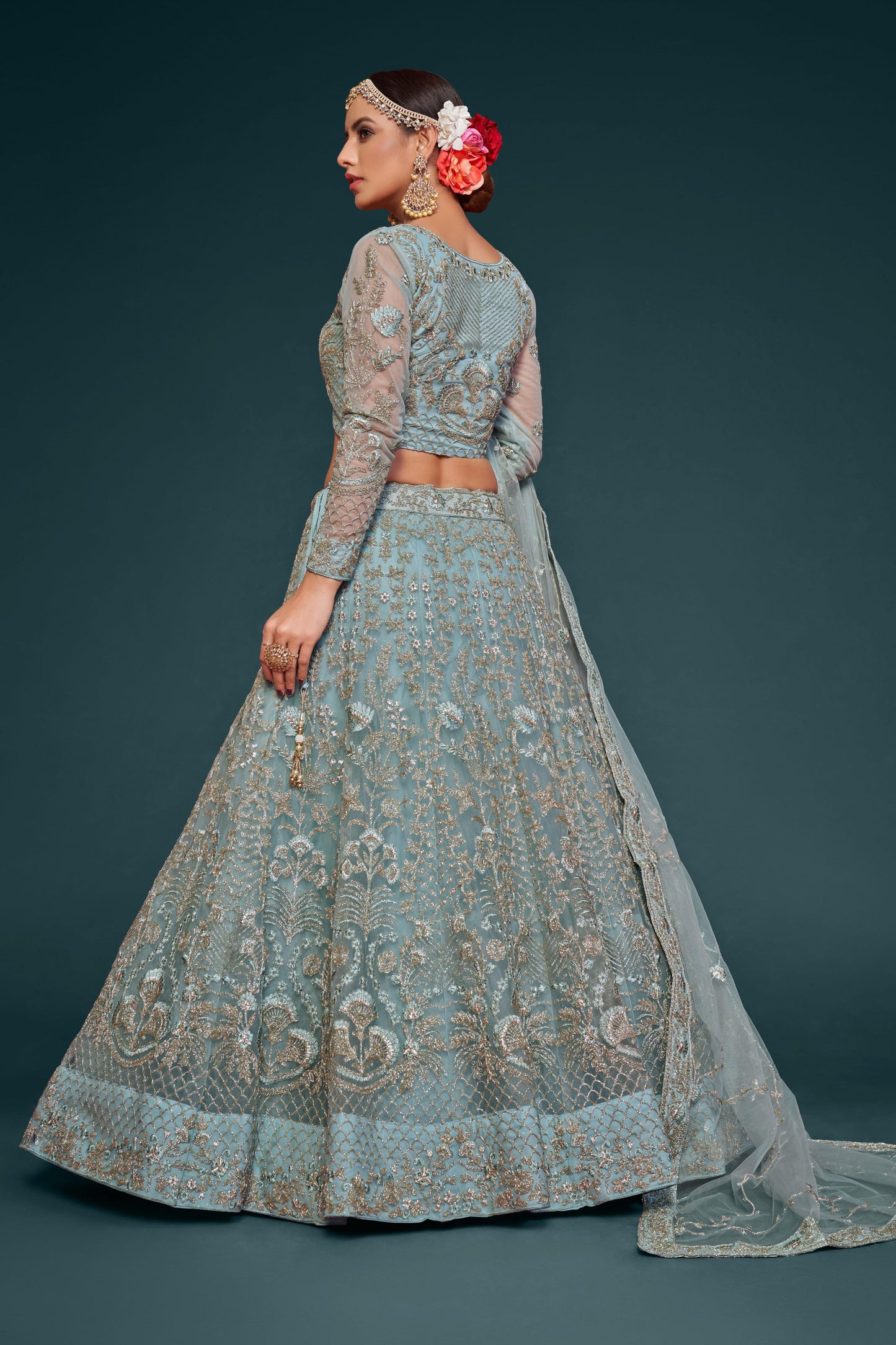 Bridal lehenga choli with dupatta