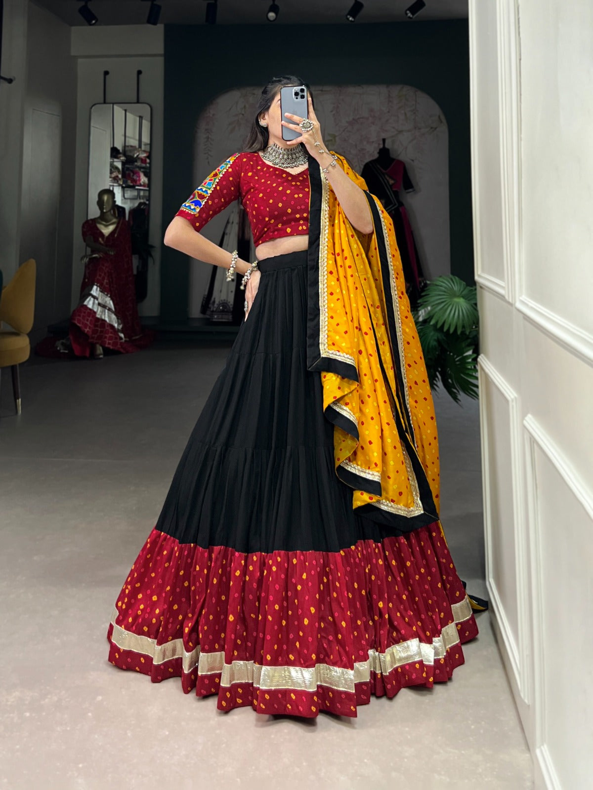 Black chaniya choli for navratri with price