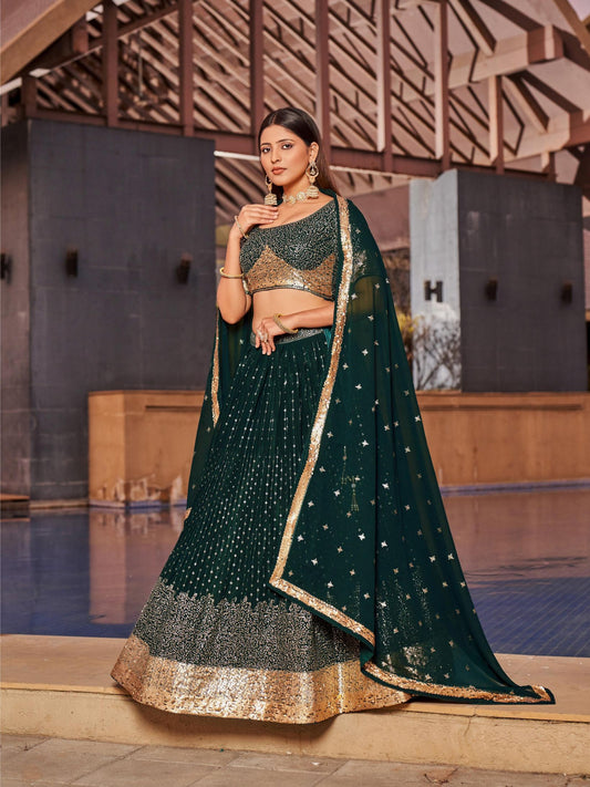 georgette lehenga for wedding