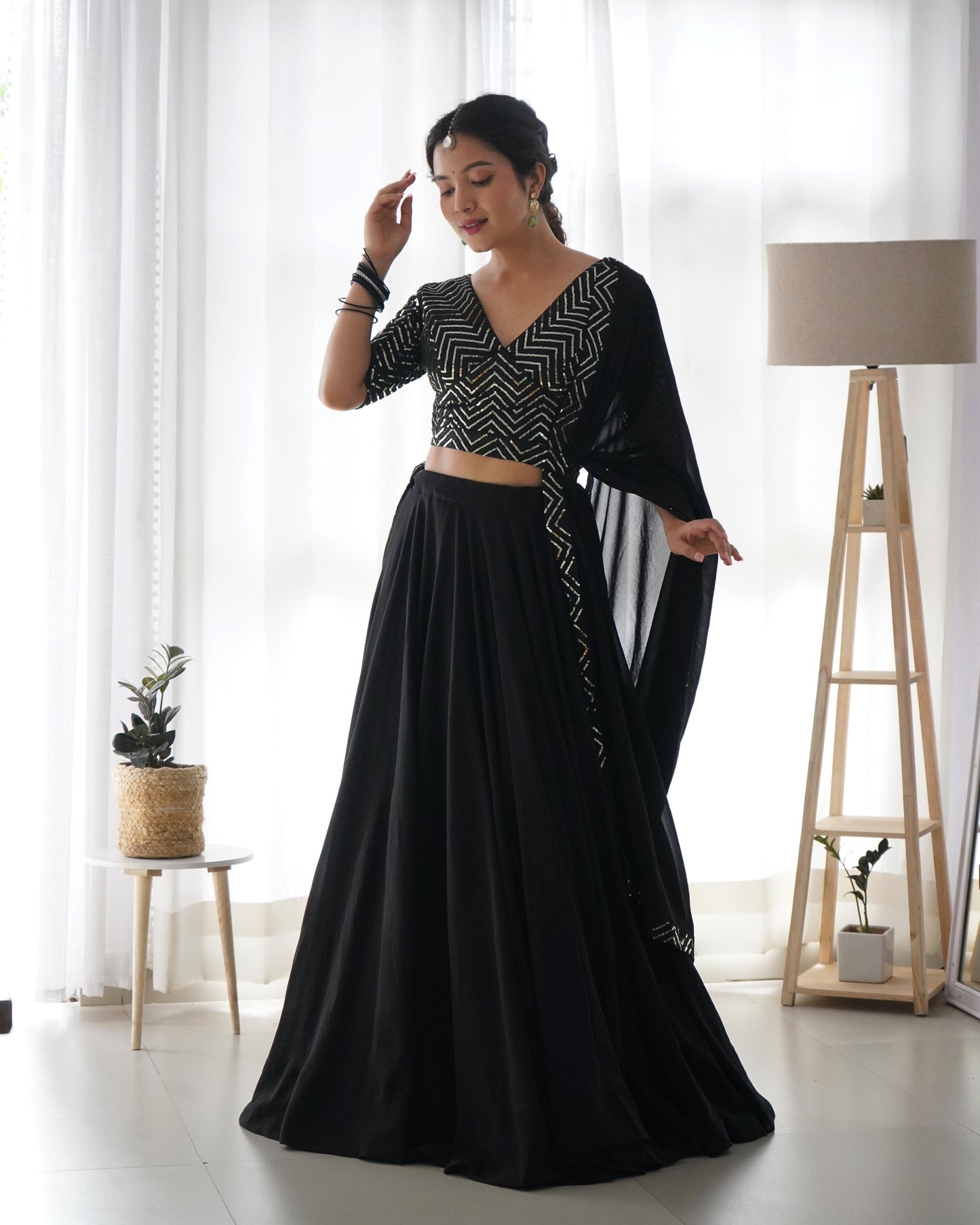 Pure Georgette Lehenga Choli With Dupatta