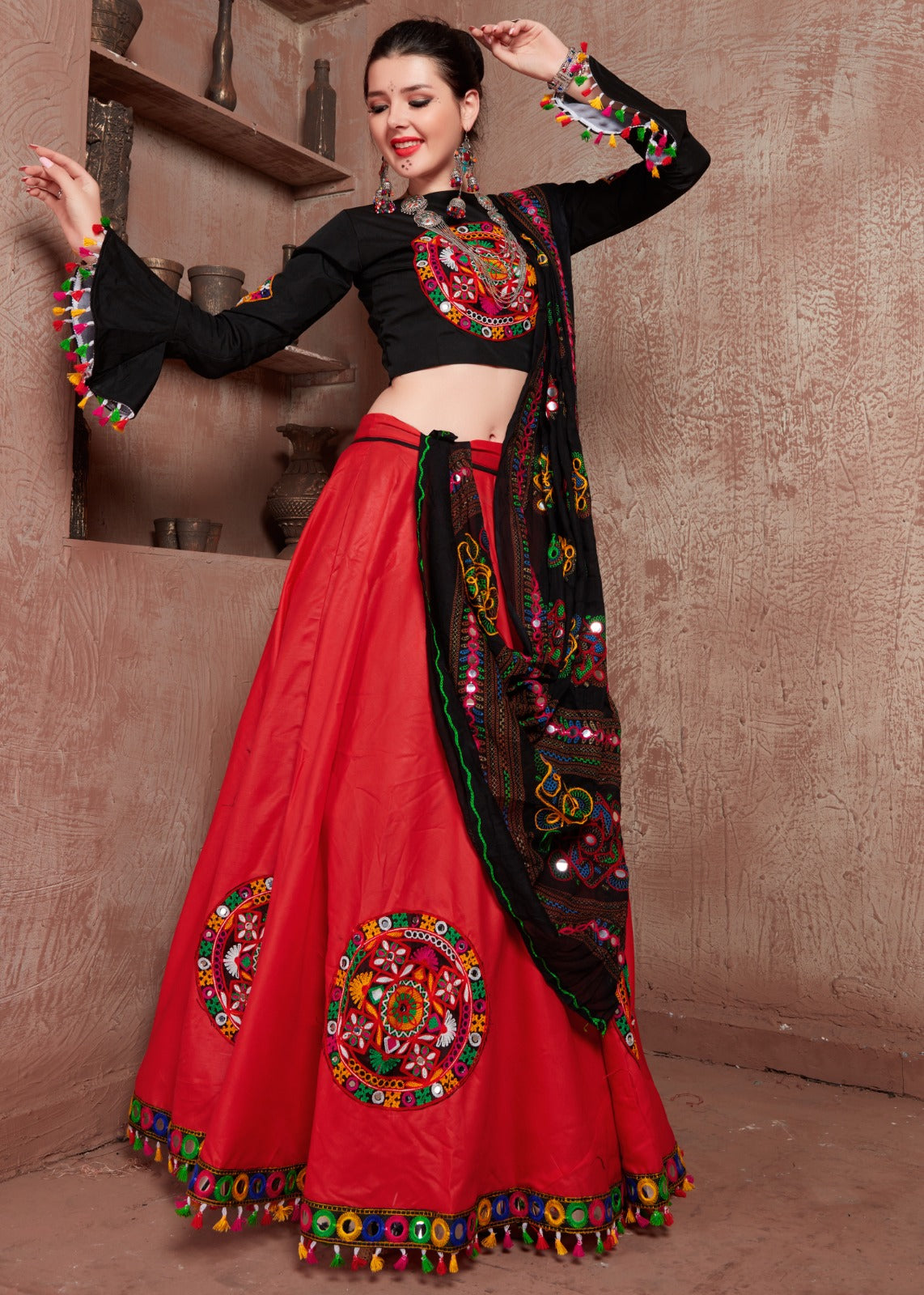 Simple chaniya choli for Navratri