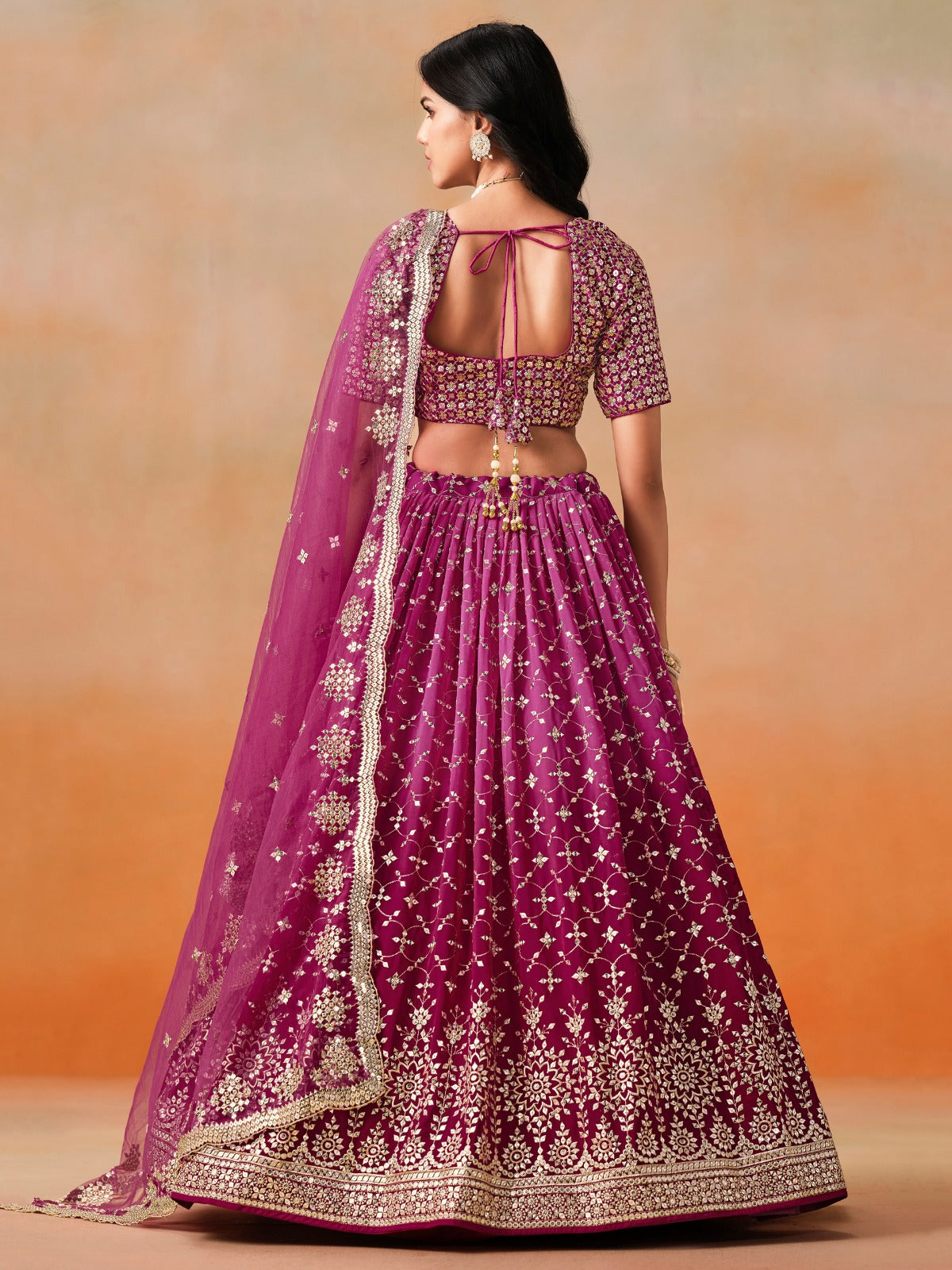 Reception wear georgette lehenga choli