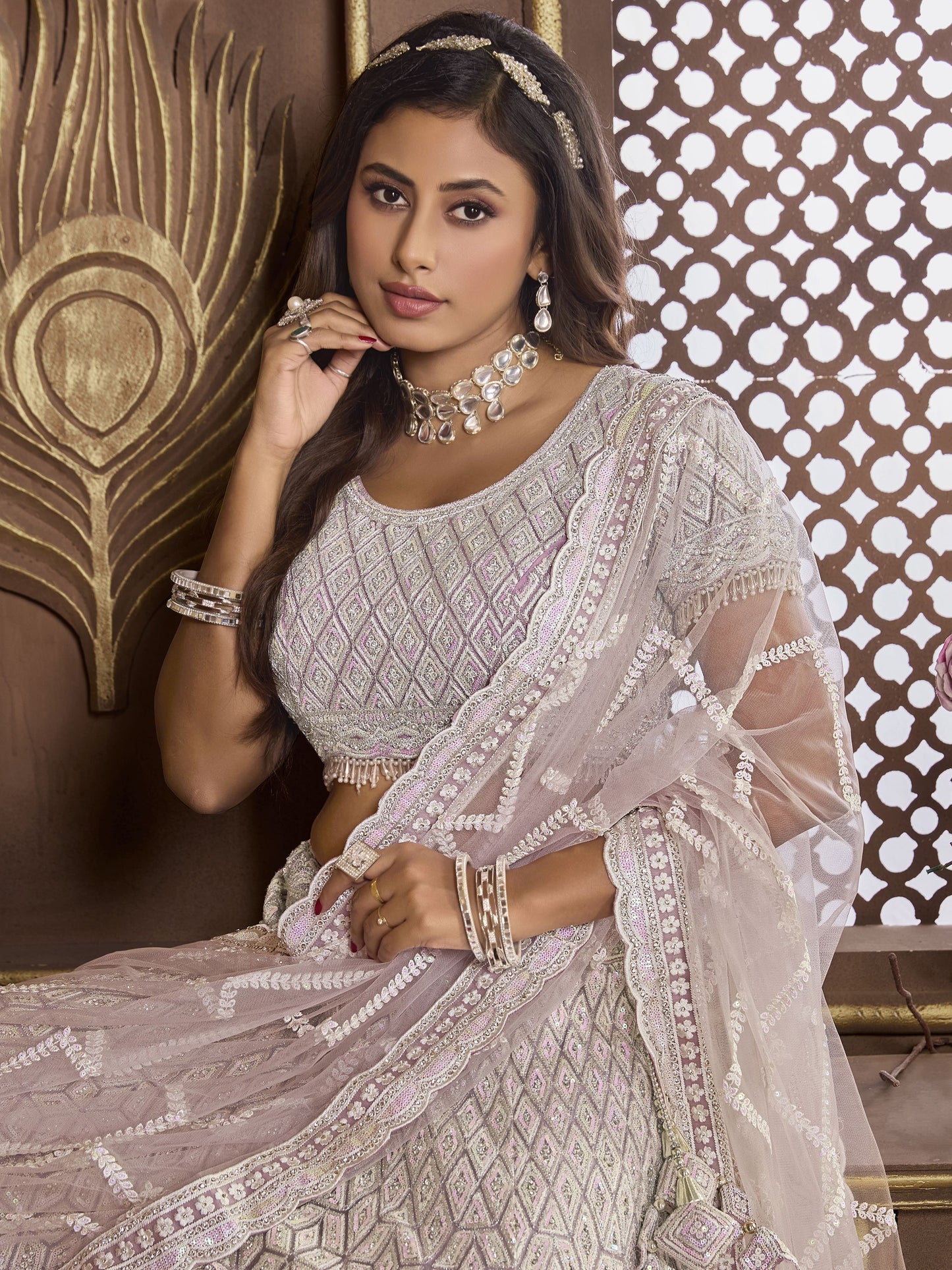 Purple Lehenga Bridal