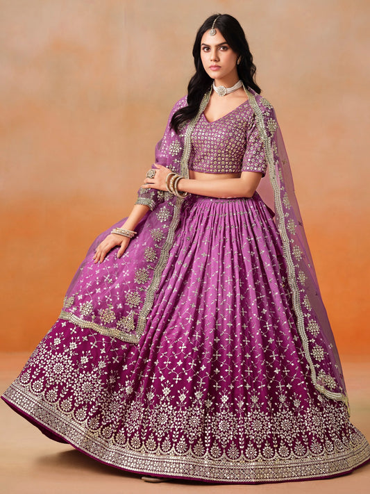 Pink color lehenga choli for party online