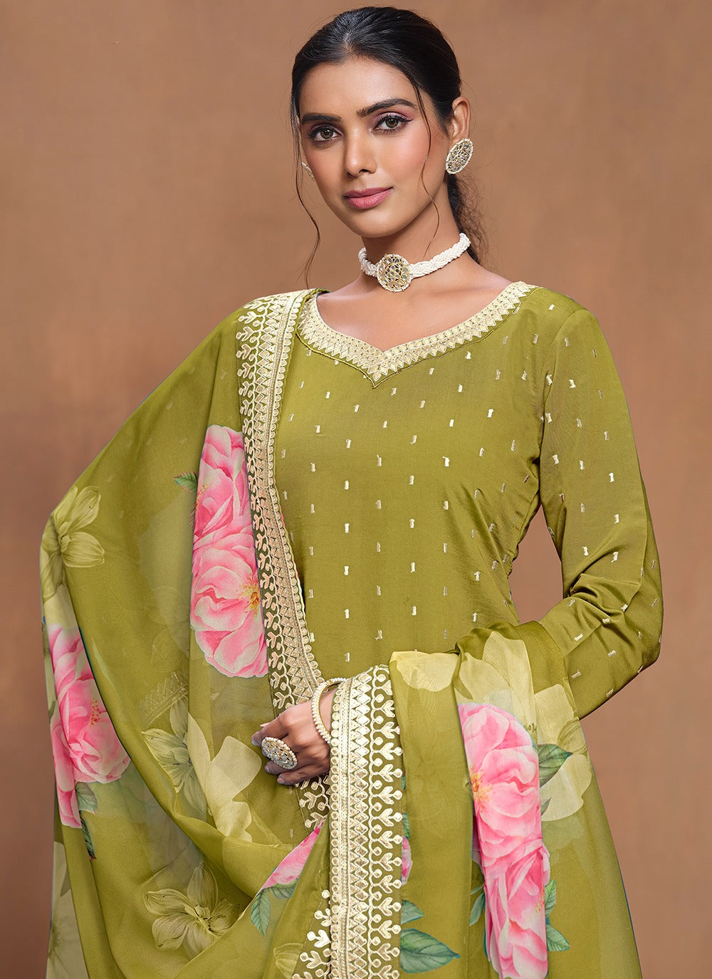 Sharara for Mehndi Bride