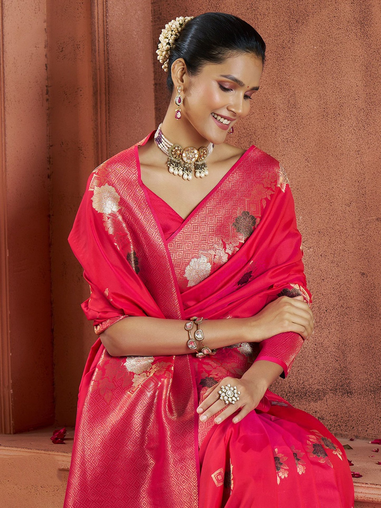 Red Banarasi Saree Sabyasachi