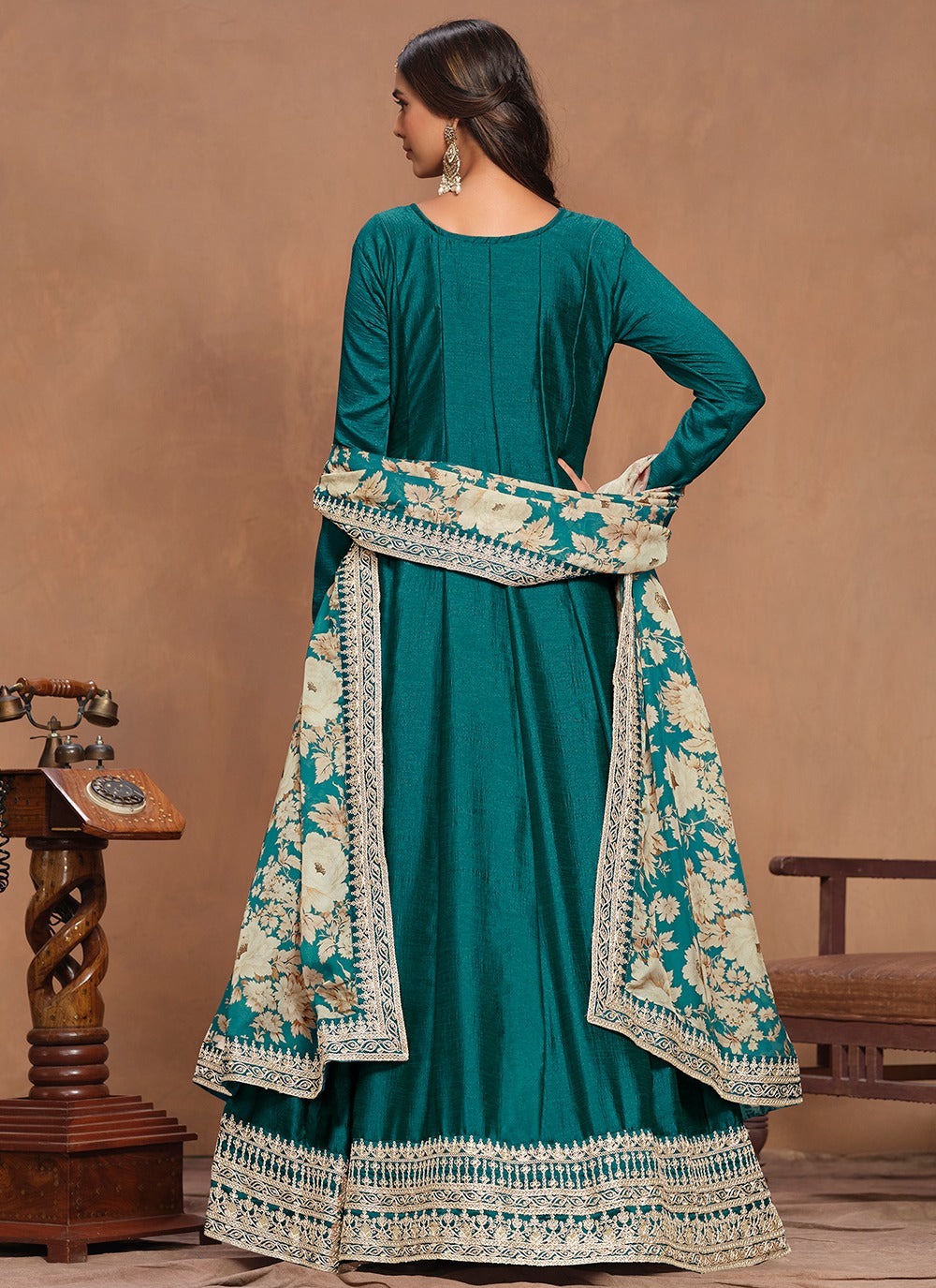 Heavy long Gown for wedding