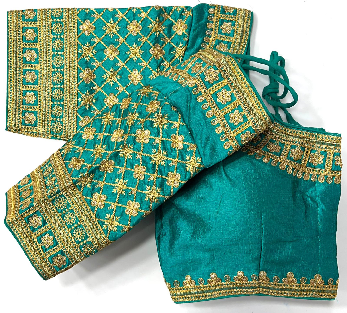 Rama color silk sequins work blouse images