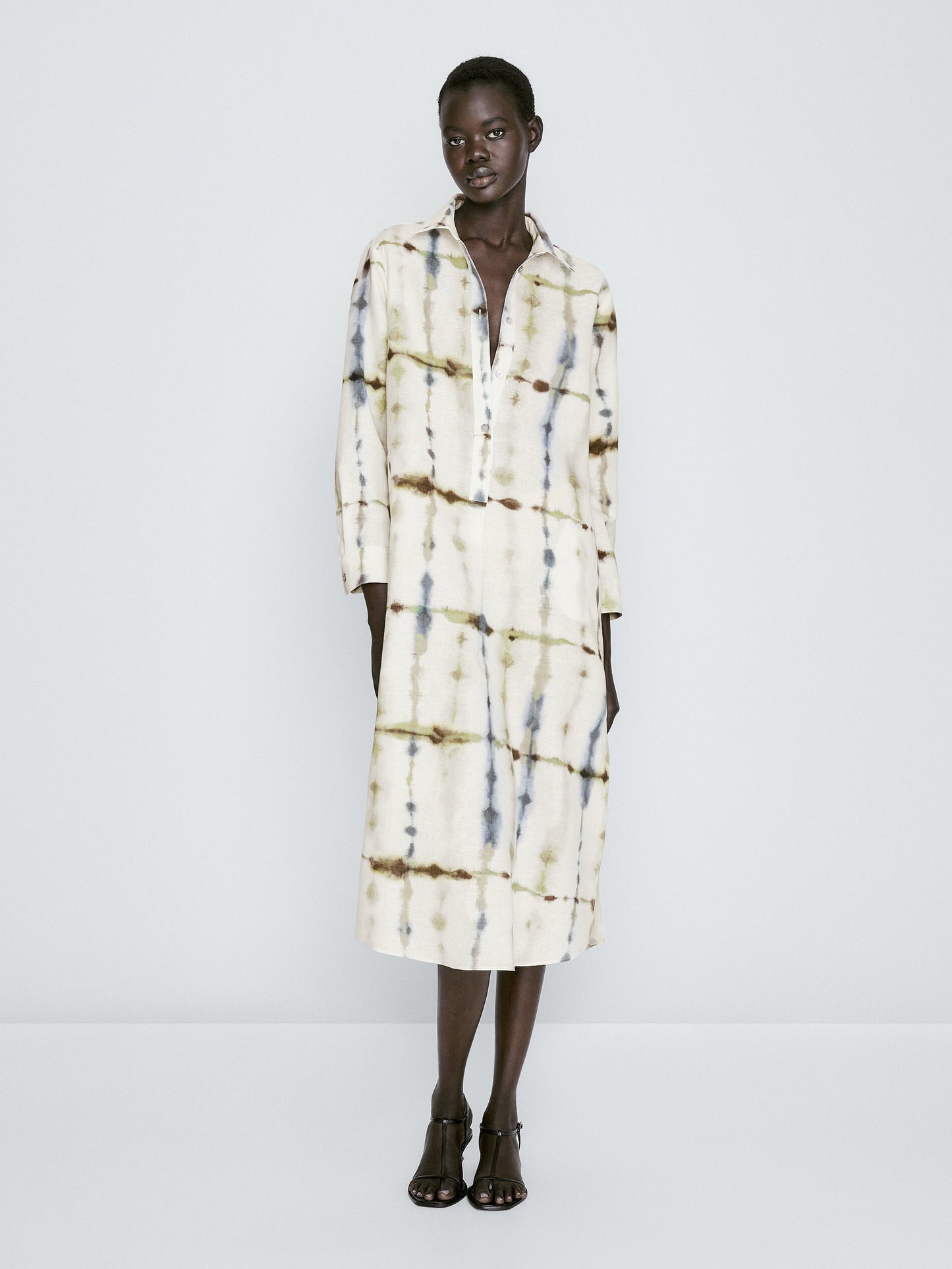 Maxi calf shirt length dresses