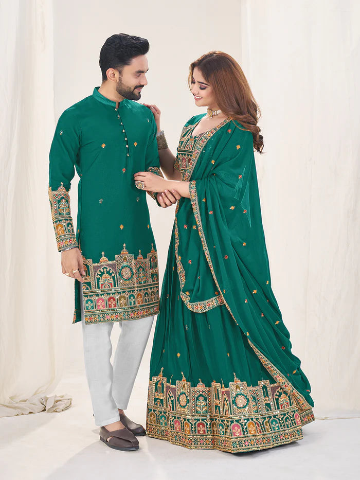 Lehenga Couple Dress For Wedding