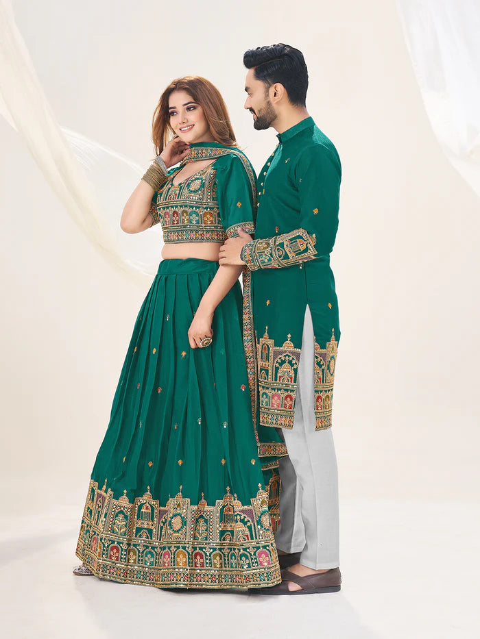 Couple Lehenga and Kurta for Wedding