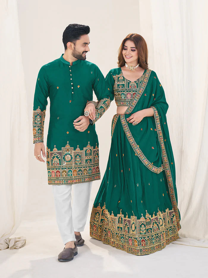 Lehenga Couple Dress For Engagement