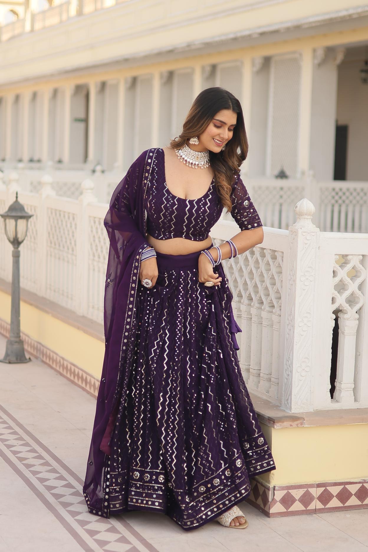 Exclusive Purple Lehenga