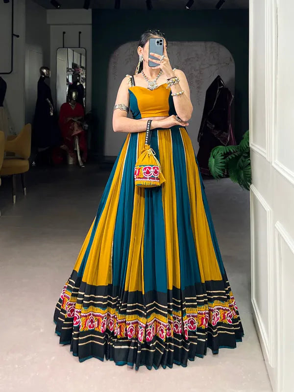 Navratri wear yellow chaniya choli