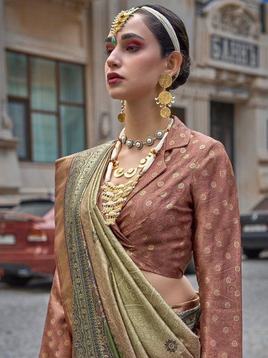 Multi poly viscose silk saree for women price