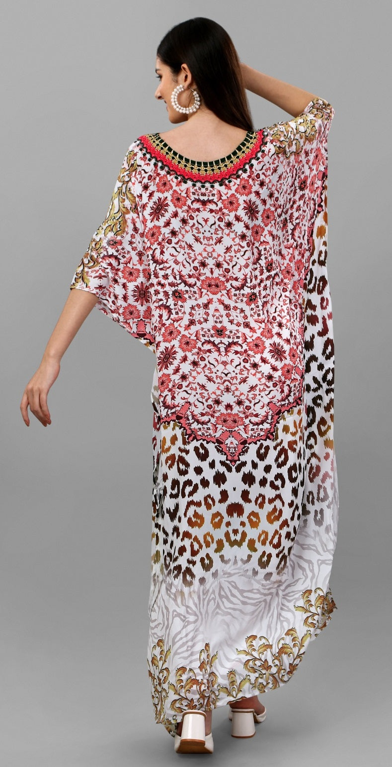 Multi color kaftan with online shopping