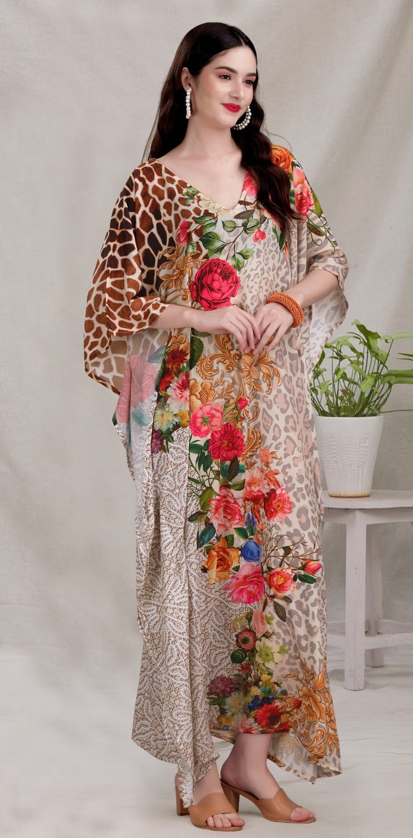 christmas kaftan dress white christmas dresses Breezy Cotton Kaftan Dress, Off white Kaftan Dress