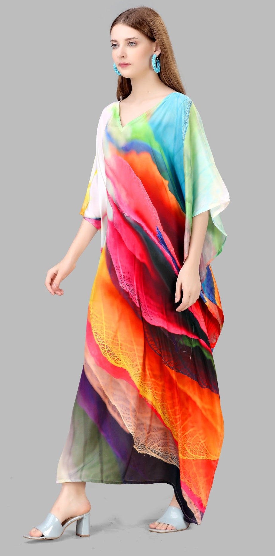 Designer kaftan dresses with sleeves