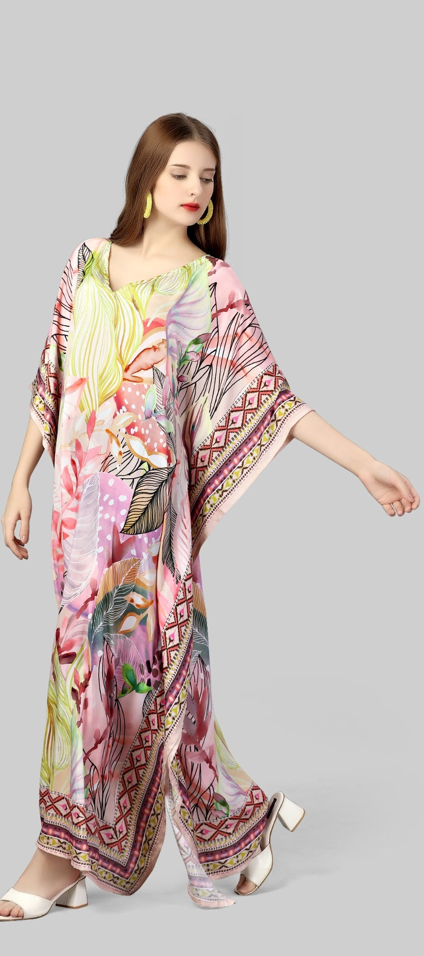 Long Kaftan Maxi Dress